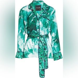 New with tags Le Superbe Staycation Top in Emerald Quartz Size 2